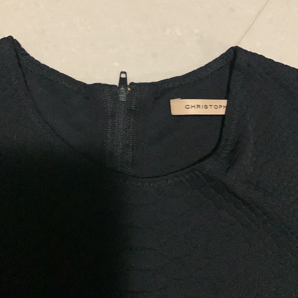 Christopher Kane Black And Navy Python Dress - image 5